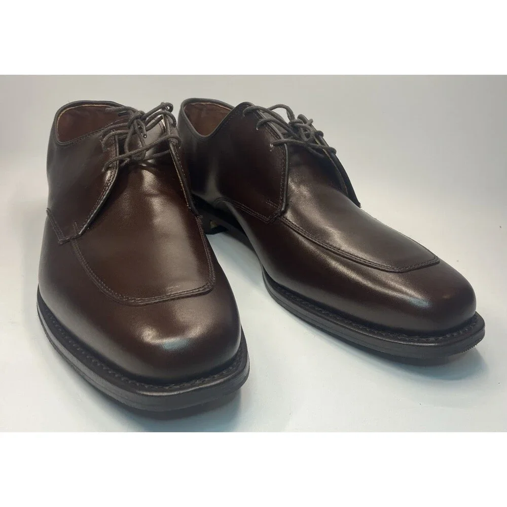 Allen Edmonds Burton Men’s Oxford Dress Shoes Brown Leather Sz 10 D EUC